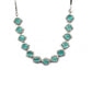 Stylish Women's Brass Silver Plated Necklace set