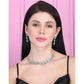 Stylish Women's Brass Silver Plated Necklace set