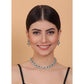 Sensational Women's Brass Silver Plated Necklace set