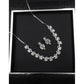 Sensational Women's Brass Silver Plated Necklace set