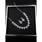 Sensational Women's Brass Silver Plated Necklace set