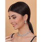 Sensational Women's Brass Silver Plated Necklace set