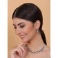 Sensational Women's Brass Silver Plated Necklace set