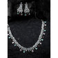 Sensational Women's Brass Silver Plated Necklace set