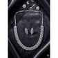 Sensational Women's Brass Silver Plated Necklace set