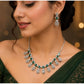 Sensational Women's Brass Silver Plated Necklace set