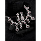 Sensational Women's Brass Silver Plated Necklace set