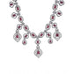 Sensational Women's Brass Silver Plated Necklace set