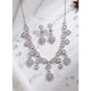 Sensational Women's Brass Silver Plated Necklace set