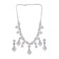 Sensational Women's Brass Silver Plated Necklace set