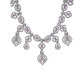 Sensational Women's Brass Silver Plated Necklace set