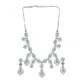 Sensational Women's Brass Silver Plated Necklace set