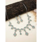 Sensational Women's Brass Silver Plated Necklace set