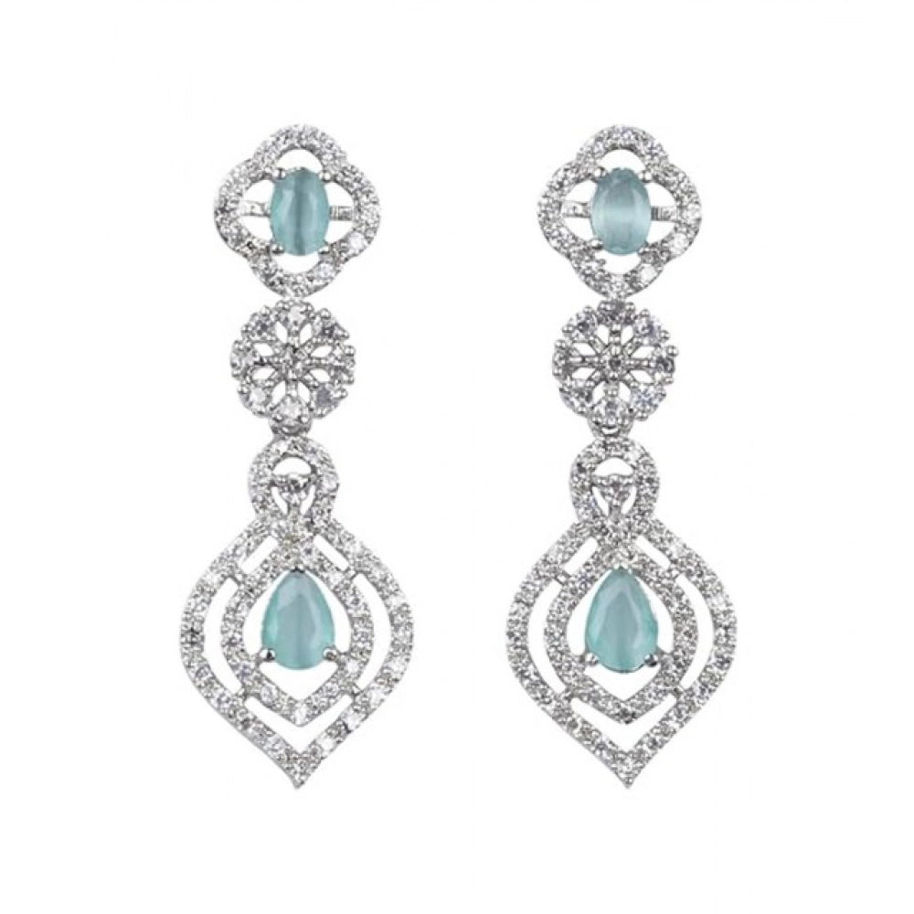 Sensational Women's Brass Silver Plated Necklace set
