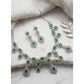 Sensational Women's Brass Silver Plated Necklace set