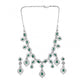 Sensational Women's Brass Silver Plated Necklace set