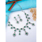 Sensational Women's Brass Silver Plated Necklace set