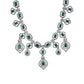 Sensational Women's Brass Silver Plated Necklace set