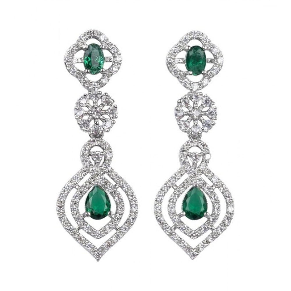 Sensational Women's Brass Silver Plated Necklace set