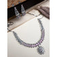 Sensational Women's Brass Silver Plated Necklace set