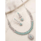 Sensational Women's Brass Silver Plated Necklace set