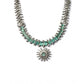 Sensational Women's Brass Silver Plated Necklace set