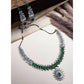 Sensational Women's Brass Silver Plated Necklace set