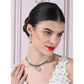 Sensational Women's Brass Silver Plated Necklace set