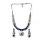 Sensational Women's Brass Silver Plated Necklace set