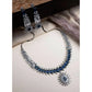 Sensational Women's Brass Silver Plated Necklace set