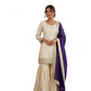 Fashionable Women's Silk Embroidered V Neck Kurti With Sharara Pant and Dupatta Set
