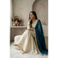 Fashionable Women's Silk Embroidered V Neck Kurti With Sharara Pant and Dupatta Set