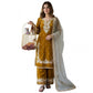 Elegant Women's Silk Embroidered Round Kurti With Palazzo Pant and Dupatta Set