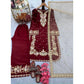 Elegant Women's Silk Embroidered Round Kurti With Palazzo Pant and Dupatta Set