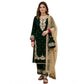 Elegant Women's Silk Embroidered Round Kurti With Palazzo Pant and Dupatta Set