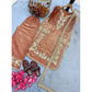 Elegant Women's Silk Embroidered Round Kurti With Palazzo Pant and Dupatta Set