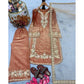 Elegant Women's Silk Embroidered Round Kurti With Palazzo Pant and Dupatta Set