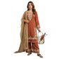 Elegant Women's Silk Embroidered Round Kurti With Palazzo Pant and Dupatta Set
