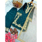 Elegant Women's Silk Embroidered Round Kurti With Palazzo Pant and Dupatta Set