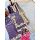 Elegant Women's Silk Embroidered Round Kurti With Palazzo Pant and Dupatta Set
