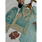 Elegant Women's Silk Embroidered Round Kurti With Sharara Pant and Dupatta Set