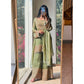 Elegant Women's Silk Embroidered Round Kurti With Sharara Pant and Dupatta Set