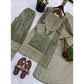 Elegant Women's Silk Embroidered Round Kurti With Sharara Pant and Dupatta Set