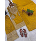 Elegant Women's Silk Embroidered Round Kurti With Sharara Pant and Dupatta Set