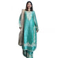 Gorgeous Women's Silk Embroidered Round Readymade Kurti With Palazzo Pant and Dupatta Set
