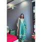 Gorgeous Women's Silk Embroidered Round Readymade Kurti With Palazzo Pant and Dupatta Set