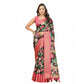 Fancy Women's Cotton Silk Floral Printed Saree With Blouse Piece