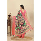 Fancy Women's Cotton Silk Floral Printed Saree With Blouse Piece
