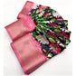 Fancy Women's Cotton Silk Floral Printed Saree With Blouse Piece