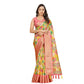 Magnificent Women's Cotton Silk Floral Printed Saree With Blouse Piece